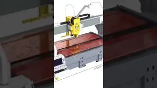 WJ5 от AitalMac - 5-осевой станок гидроабразивной резки с числовым программным управлением.
