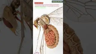 Mosquito Digestive System Animation | Insects Anatomy | Insects AI Art | 09
