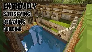 EXTREMELY SATISYING and RELAXING building in MINECRAFT ! Primitive Building Temple