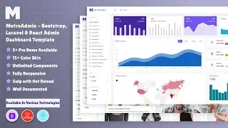 MetroAdmin - Bootstrap, Laravel & React Admin Dashboard Template 