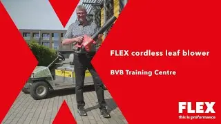 FLEX cordless leaf blower GBL 790 18-EC with BVB legend Nobby Dickel!