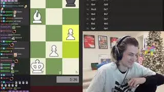 xQc offers draw while losing and his opponent makes an outstanding move (with chat)