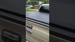 rain guards tonneau cover installed on the 2010 f150