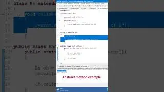 Abstract Method Example 