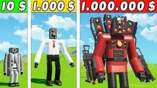 ПРОКАЧАЛ МАЛЫША СПИКЕРМЕНА ОТ 1$ ДО ТИТАНА СПИКЕРМЕНА 2.0 ЗА 1.000.000$! ЭВОЛЮЦИЯ В BRICK RIGS