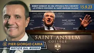 ROBERT KENNEDY JR: una nuova speranza per l'umanità? Lo storico discorso al Saint Anselm College