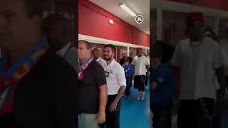 Vinícius Júnior no estádio do Alverca