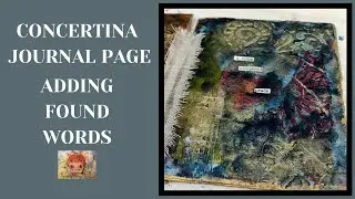 ADDING FOUND WORDS TO A JOURNAL PAGE #mixedmedia #journaling