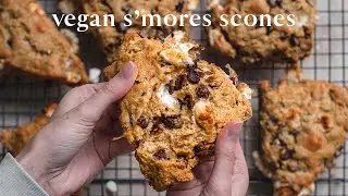 Vegan S'mores Scones | Easy Summer Recipe