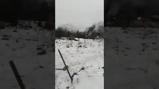 Колонна ВСУ, которая ехала в Артёмовск на подкрепление попала под плотный артиллерийский обстрел РФ