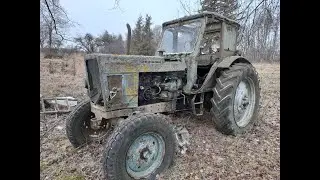 Tractor MTZ-50 for scrap metal.