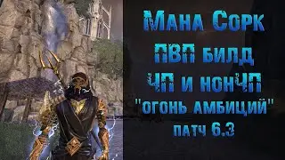 elder scrolls online. Мана Сорк. ЧП и нонЧП ПВП билд. патч 6.3 