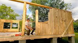Building A Log Cabin To Raise My Family In | Bathroom Window And Mechanical Room