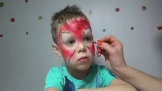 Spiderman. ЧЕЛОВЕК-ПАУК Рисуем Аквагрим супер героя. Entertainment for kids
