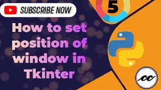 How to change the position of tkinter window in Python? || Tkinter Series || #shorts_by_concisecoder