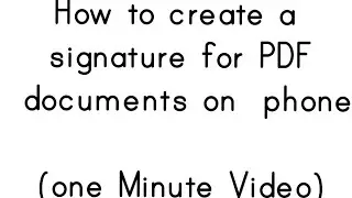 How to signature in pdf file | pdf signature | Sign on pdf |