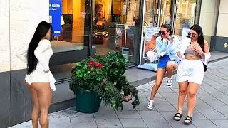 BUSHMAN PRANK!! Everyone got SCARED!! She had a Heart ATTACK!!