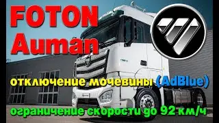 Два Foton Auman: отключение мочевины (AdBlue), установка ограничителя скорости 92 км/ч