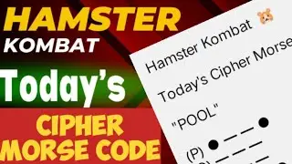 1 Million Morse Code Today | Earn free Token Hamster Kombat free | Online earning