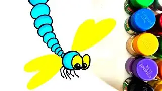 Bolalar uchun multfilm ari chizish | DRAW BEE VERY EASY #colourtoonz