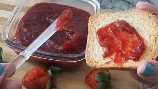 GELÉIA DE MORANGO CASEIRA | 03 INGREDIENTES | MUITO FÁCIL DE FAZER