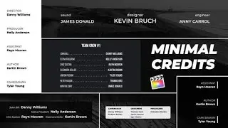 Top Apple Motion Projects: Minimal Credits
