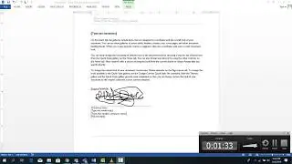HOW TO PUT A SIGNATURE ON MICROSOFT WORD DOCUMENT