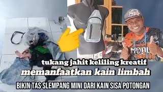 penasaran cara bikin tas slempang dari kain limbah simak videonya #diysewingtips