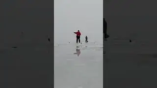 Туман на льду! Ничего не видать! Ловим корюшку🥒#fishing #smelt #корюшка