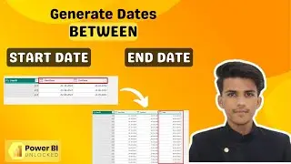 How to Generate Dates Between Start Date & End Date in PowerBI 2024 | Power BI Tutorials