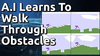 A.I. Learns to Walk Through Obstacles (Reinforcement Learning - RockRL)