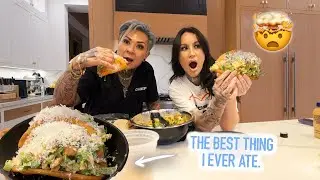 MAKING THE VIRAL CHICKEN CAESAR WRAP IN CHALUPAS WITH CHEF K!!!!! 😱🌮