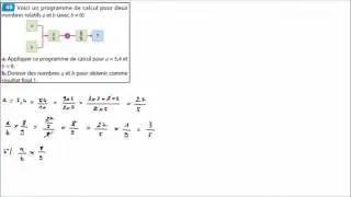 MonPlanMaths : Voici un programme de calcul pour 2 nombres relatifs a et b
