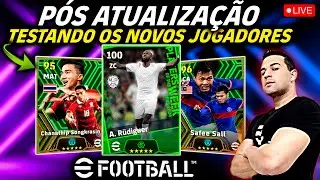 PÓS ATUALIZAÇÃO! TESTANDO OS NOVOS JOGADORES DO EFOOTBALL 2024 MOBILE