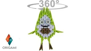 3D Origami - Avocado 360°