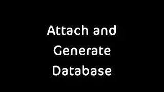Attach Database and generate script in sql server