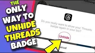 (EASY) How To Unhide Threads Badge on Instagram | Add Threads Badge to Instagram