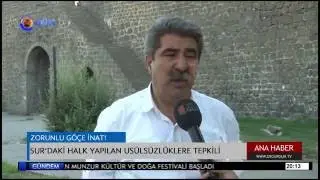 Sur halkı bombalanan ve kepçelerle yıkılan ilçeyi yeniden inşaa etmekte kararlı