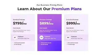 Animated PowerPoint Pricing Slide Template