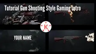 Tutorial Gun Shooting Style Gaming intro - Kinemaster Editing Tutorial.