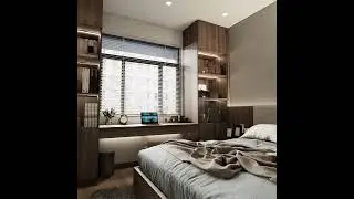 Modern Elegant Bedroom Design #enscaperender  #render #interiordesign