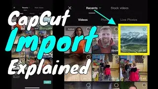 Import Video Into CapCut (App) | Easy | IOS & Android