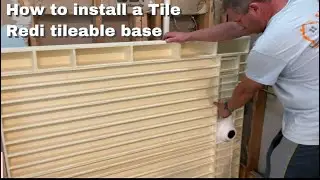 How to set a Tile Redi shower base