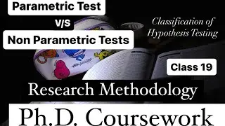Difference between parametric and non parametric test| Classification of hypothesis testing