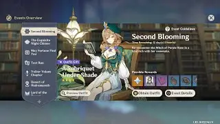 Genshin Impact 3.4 Second blooming Day 1