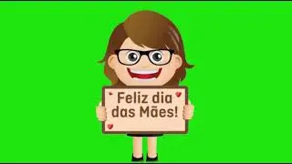 Feliz dia das mães Green screen chroma Key