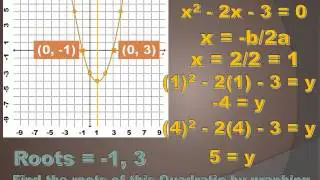 Algebra 1 - Solving Quadratic Equations by Graphing