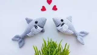 Croșetăm rechin/ Tutorial/ Crocheted shark pattern