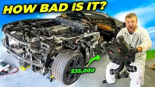 REBUILDING MY FIRE DAMAGED TWIN TURBO LAMBORGHINI PART 1
