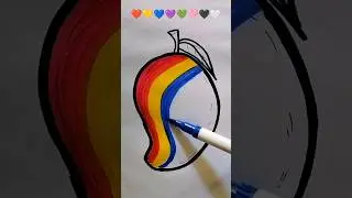 Satisfying colouring❤️💛💙💜💚🩷🖤🤍 #art #coloring #satisfying #drawing #shorts #trending